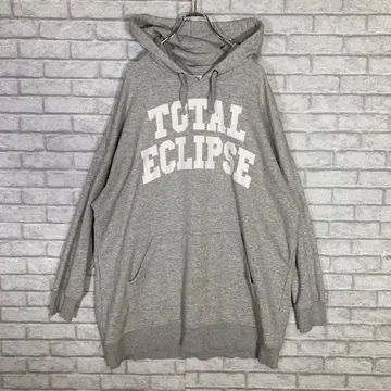 WEEKDAY 북유럽 브랜드 오버 사이즈 롱 기장 후드티 그레이 L