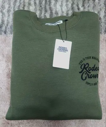 로데오 크라운 올리브 맨투맨 FREE 사이즈