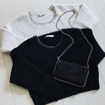 ZARA 니트&백 3점 set