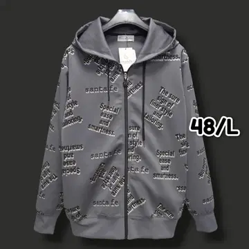 산타페 Santa Fe 종이 니트 로고 후드티 48 L za4