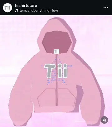 Tii 핑크 지퍼 후드티 후드티