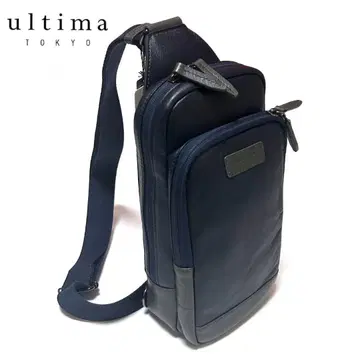 새상품 울티마 도쿄 모리 가죽 토트백 블랙 일본제