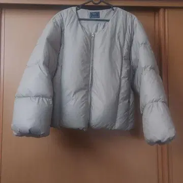 ABITOKYO 노카라 다운 자켓 베이지