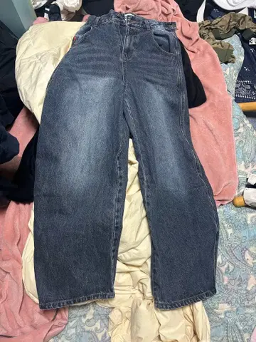 9090 남성용 배기진 블루