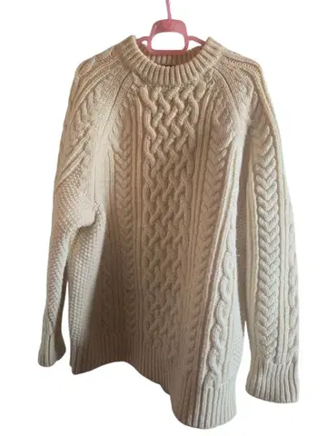 Freak'sStore 아이보리 케이블 니트 스웨터 긴팔