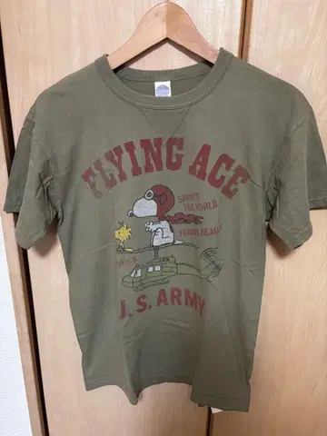 토이즈 맥코이 스누피 T셔츠 M 올리브