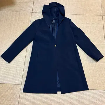 후드 부착 자켓 네이비 38사이즈 후드 탈부착 가능