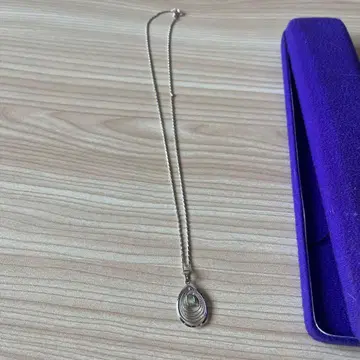 오팔 펜던트 목걸이 케이스 포함
