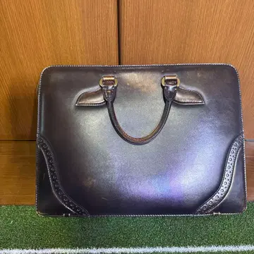 FIVE WOODS 가죽 비즈니스 백 브라운