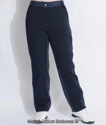 마리끌레르 [ 보온 스트레치 ] 네이비 골프용 팬츠 L 사이즈