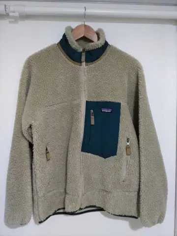 컨디션 최상 patagonia 플리스 자켓 베이지/그린