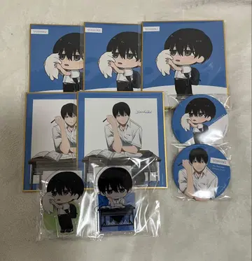 빛이 죽은 여름 요시키 제비뽑기당 캔뱃지 아크릴 스탠드 아크스타 색지