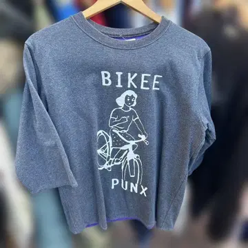 NAMASTE BIKEE PUNK 7부 소매 티셔츠 미국제