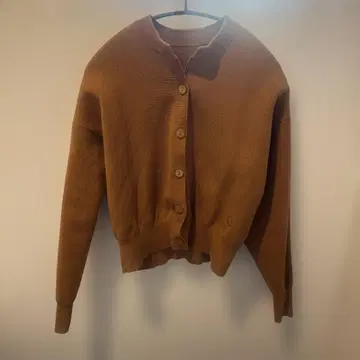 J&M 데이비슨 브라운 가디건 XS