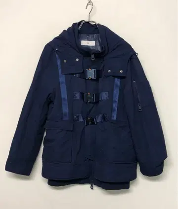 00년대 Y2K 헤이세이 SLY 구제 의류 N3-B 벨트 모즈 코트