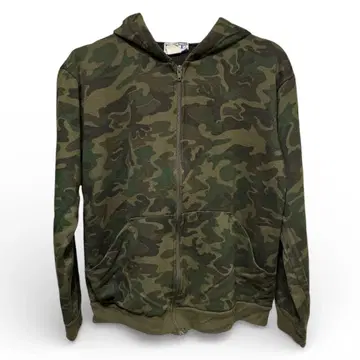 90s 00s 짧은 기장 카모 무늬 후드티 S 사이즈 안감 기모 미국제