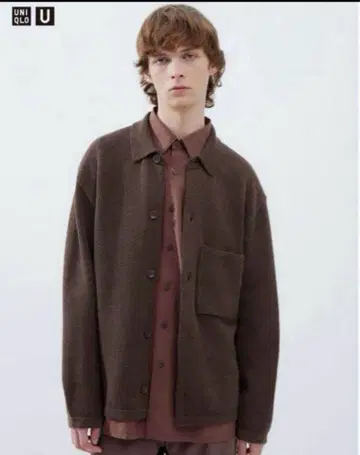 UNIQLO U 니트 오버 셔츠 자켓