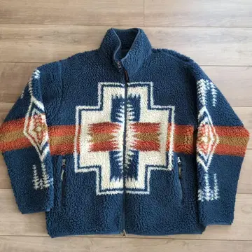 PENDLETON 플리스 자켓 기하학 패턴