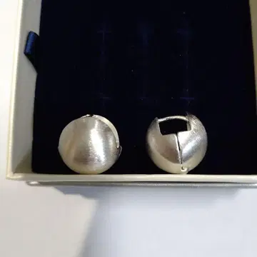 925 각인 있음 원형 귀걸이 클린치식 새상품