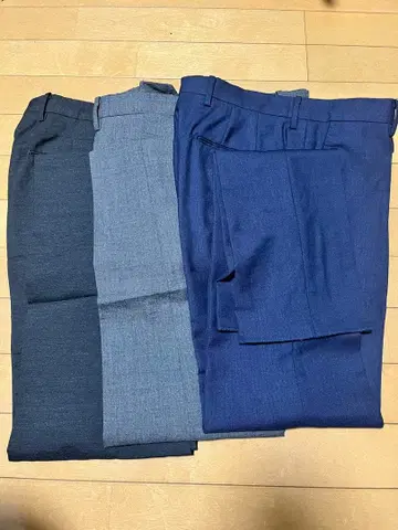 SHIPS 슬랙스 3종 세트 네이비 그레이 다크 그레이