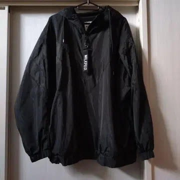 밀크 페도 하프 집업 후드티