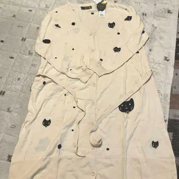 프랑슈리페 fl5 롱 가디건 고양이 패턴