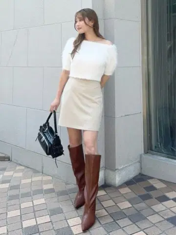 새상품 rienda 큐빅 미니 저스트 허리 숏팬츠