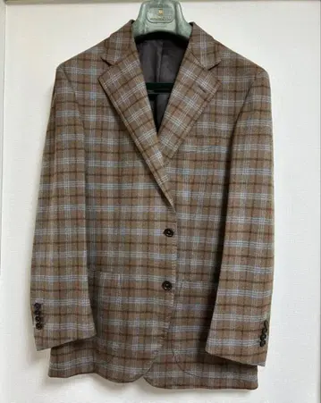 DRESSTERIOR 브라운 체크 테일러드 자켓 48