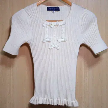 M'S GRACY 리브 편직 반팔 상의 38