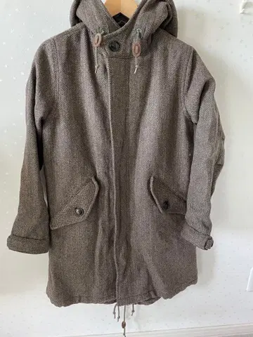 johnbul 후드 부착 브라운 자켓 S