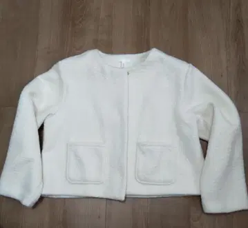 플리스 노카라 자켓 L