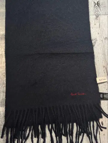 [미사용품] 폴스미스 머플러 울 네이비 블랙 네이비 컬러