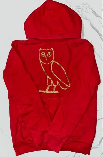 OVO Hoodie Red with Gold Owl