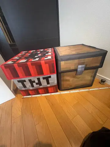 마인크래프트 마이카 Minecraft TNT와 나무 가슴 수납 박스