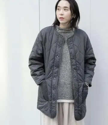 studio CLIP 리버서블 퀼트 코트