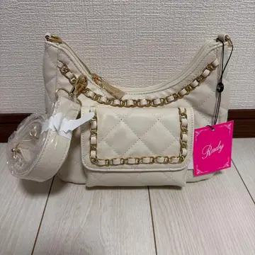 미사용 새상품 Rady 퀼팅 체인 숄더백 화이트