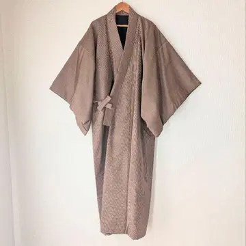 단젠 도테라 도테라 반텐 빈티지 겉옷 기모노 코트 면 함유 롱 코트