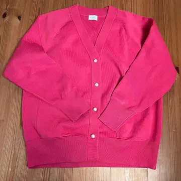 그린 라벨 릴랙싱 핑크 가디건