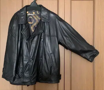 가죽 더블 자켓 / M 사이즈 / 천연 가죽