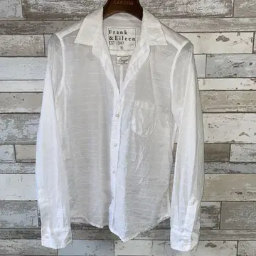 Frank&Eileen BARRY 주름 가공 셔츠 sizeS 체크