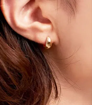 [ anq. ] K10 루나 리틀 귀걸이(한쪽만)