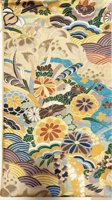 아름다운 기모노 게재 미사용 새상품 오오바 후쿠로 오비 60만 엔