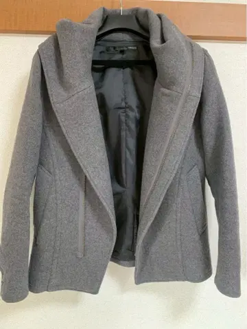 SCHLUSSEL 빅 후드 부착 코트 숏 기장