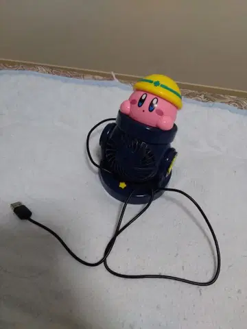커비 USB 선풍기 포함 피규어