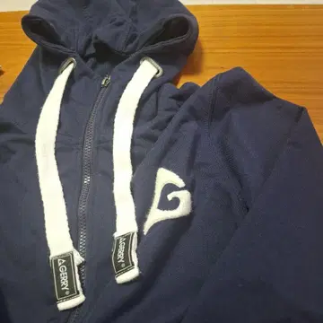 GERRY 네이비 후드 부착 후드티 M