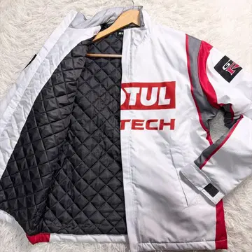 닛산 니스모 자켓 GT-R MOTUL 퀼팅 화이트 충전솜