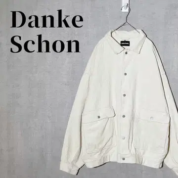 Danke Schon 오버 사이즈 코듀로이 칼라 올 아이보리 L