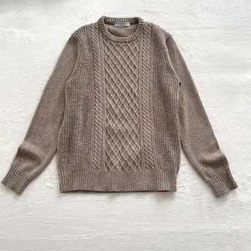 컨디션 최상 에디피스 크루넥 피셔맨 케이블 니트 스웨터