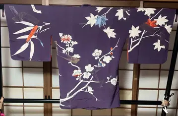 연보라색 꽃무늬 도중기 1229