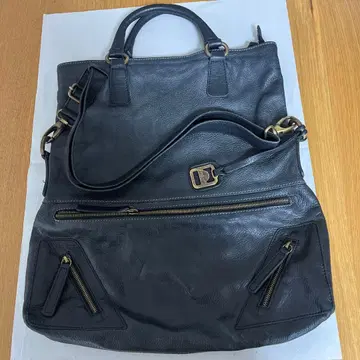 JACONO 블랙 가죽 숄더백